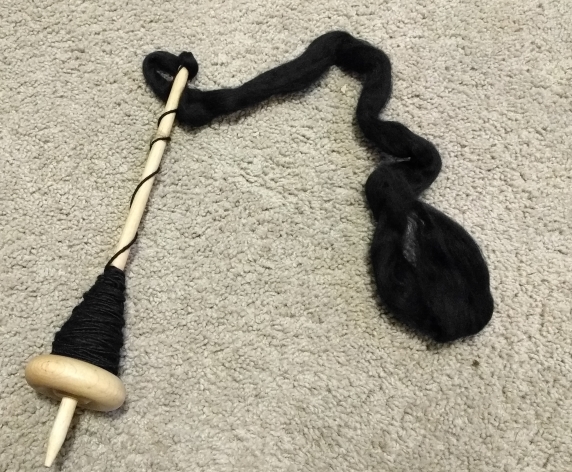 spinning-black-wool